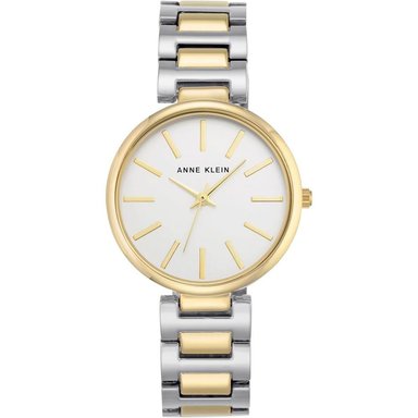 ANNE KLEIN AK/2787SVTT RELOJ DE PULSERA METÁLICA PARA MUJER | PLATEADO/DORADO
