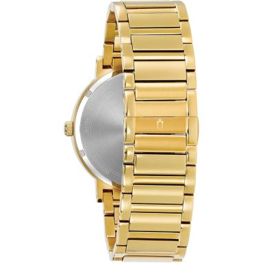 BULOVA 98D144 RELOJ DE CUARZO PARA HOMBRE CON DIAMANTE Y CRISTAL CONTINUO | DORADO/NEGRO - 2