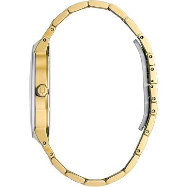 BULOVA 98D144 RELOJ DE CUARZO PARA HOMBRE CON DIAMANTE Y CRISTAL CONTINUO | DORADO/NEGRO - 3