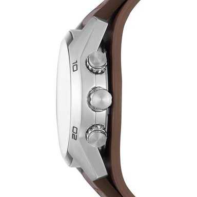 FOSSIL CH2565 RELOJ PARA HOMBRE COACHMAN CRONÓGRAFO CON ACERO Y CUERO | MARRÓN/NEGRO - 2
