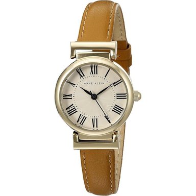 ANNE KLEIN AK/2246CRHY RELOJ PARA MUJER CUERO CORREA | MARRÓN/ORO