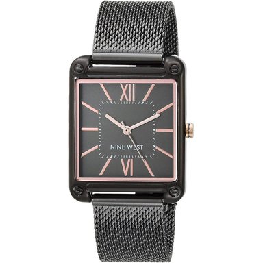 NINE WEST NW/2090CHGB RELOJ FEMENINO CON CORREA TIPO MALLA | GUNMETAL GREY