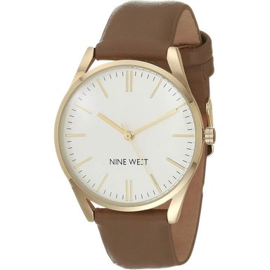 NINE WEST NW/1995SVBK RELOJ ELEGANTE CON CORREA | BRONCEADO/ORO