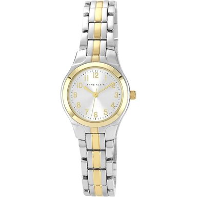 ANNE KLEIN 10/5491SVTT RELOJ PARA MUJER CON DISEÑO TIPO PULSERA | PLATA/ORO