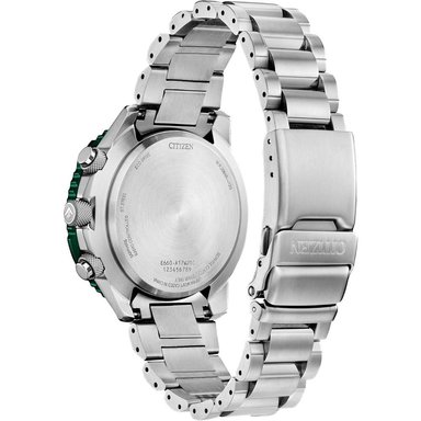 CITIZEN CB5004-59W RELOJ PILOT ECO-DRIVE CON CRONÓGRAFO Y HORA ATÓMICA | PLATEADO - 3
