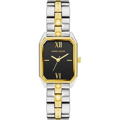ANNE KLEIN AK/3774BKGB RELOJ FEMENINO CON BRAZALETE ELEGANTE | PLATA/ORO/NEGRO