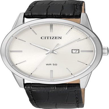 CITIZEN BI5000-01A RELOJ DE CUARZO PARA HOMBRE CON CORREA DE CUERO NEGRA | NEGRO