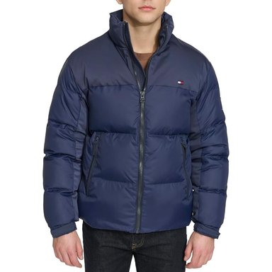 TOMMY HILFIGER MIXED-MEDIA PUFFER CASACA HOMBRE