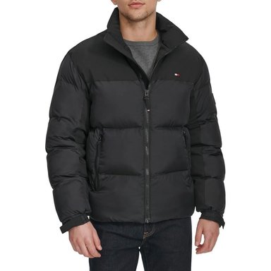 TOMMY HILFIGER MIXED-MEDIA PUFFER CASACA HOMBRE