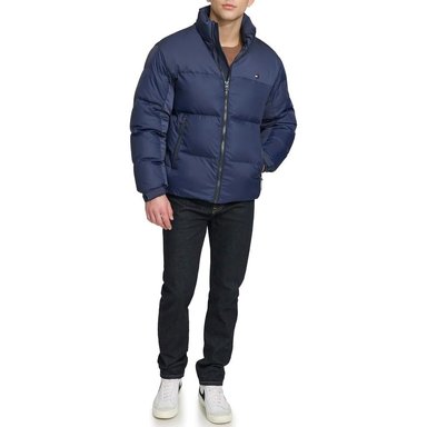 TOMMY HILFIGER MIXED-MEDIA PUFFER CASACA HOMBRE - 2