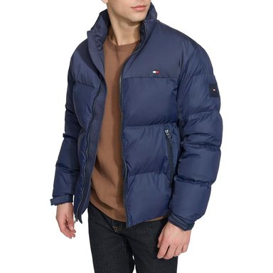 TOMMY HILFIGER MIXED-MEDIA PUFFER CASACA HOMBRE - 3