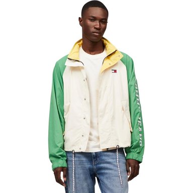 TOMMY HILFIGER JEANS CHAQUETA IMPERMEABLE COLORBLOCK CASACA HOMBRE