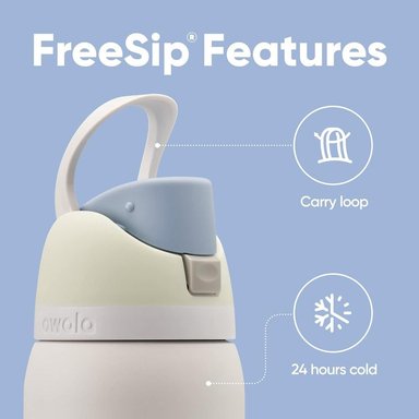 OWALA BOTELLA FREESIP TÉRMICA DE ACERO INOXIDABLE SIN BPA | 24OZ - 2