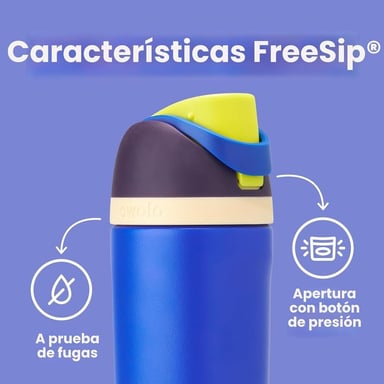 OWALA BOTELLA FREESIP TÉRMICA DE ACERO INOXIDABLE SIN BPA | 16OZ - 3