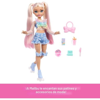 MUÑECA BARBIE DREAM BESTIES PATINADORA CON ACCESORIOS | MALIBU - 2