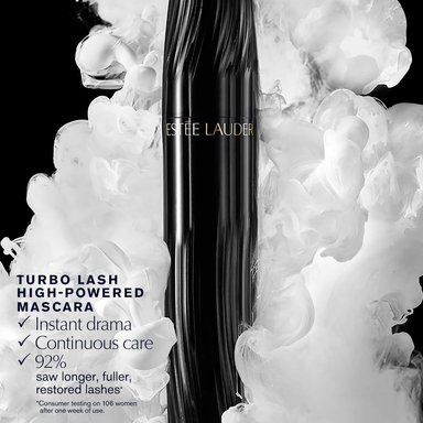 ESTÉE LAUDER TURBO LASH – MÁSCARA NEGRA DE VOLUMEN Y LARGO POTENTE | 0.1OZ - 4