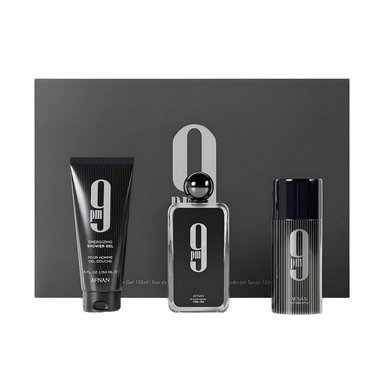 AFNAN 9 PM – SET DE PERFUME HOMBRE 3 PIEZAS