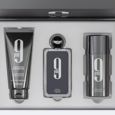 AFNAN 9 PM – SET DE PERFUME HOMBRE 3 PIEZAS - 3