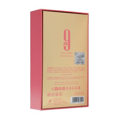 AFNAN 9 AM MUJER POUR FEMME EAU DE PARFUM | 3.4 ONZAS - 4