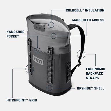 YETI HOPPER M40 COOLER PORTÁTIL PROTECCIÓN MAGNÉTICA | GRIS - 2