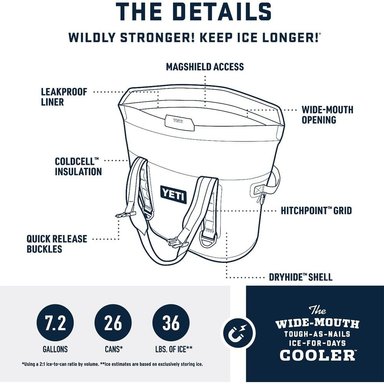 YETI HOPPER M30 COOLER PORTÁTIL PROTECCIÓN MAGNÉTICA | AZUL MARINO - 2
