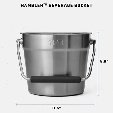 YETI COOLER CUBETA PARA BEBIDAS | PLATA - 4