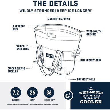 YETI HOPPER M30 COOLER PORTÁTIL PROTECCIÓN MAGNÉTICA | GUINDA - 2