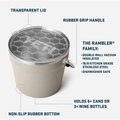 YETI COOLER CUBETA PARA BEBIDAS | CREMA - 2