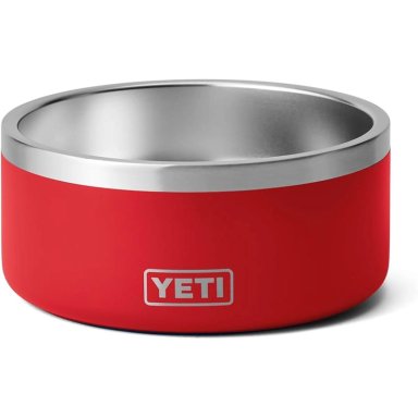 YETI BOOMER 8 TAZÓN DE ACERO INOXIDABLE PARA PERRO DE 64 OZ | ROJO VIVO