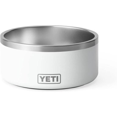 YETI BOOMER 8 TAZÓN DE ACERO INOXIDABLE PARA PERRO DE 64 OZ | BLANCO