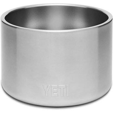 YETI BOOMER 8 TAZÓN DE ACERO INOXIDABLE PARA PERRO DE 64 OZ | PLATA