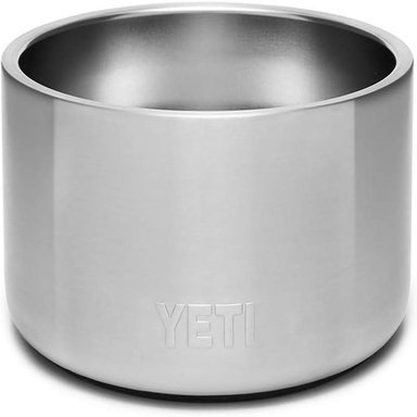 YETI BOOMER 4 TAZÓN DE ACERO INOXIDABLE PARA PERRO DE 32 OZ | PLATA