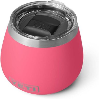 YETI RAMBLER VASO DE VINO DE 10 OZ DE ACERO INOXIDABLE CON TAPA MAGSLIDER | ROSA