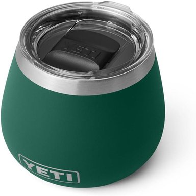 YETI RAMBLER VASO DE VINO DE 10 OZ DE ACERO INOXIDABLE CON TAPA MAGSLIDER | VERDE OSCURO