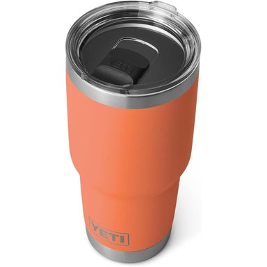 YETI RAMBLER VASO DE 30 OZ DE ACERO INOXIDABLE Y TAPA MAGSLIDER | NARANJA ARCILLA