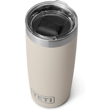 YETI RAMBLER VASO DE 10 OZ DE ACERO INOXIDABLE Y TAPA MAGSLIDER | CREMA