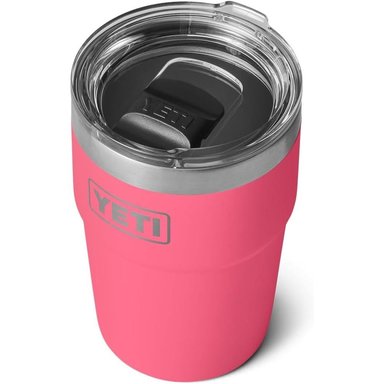 YETI RAMBLER VASO DE 16 OZ DE ACERO INOXIDABLE CON TAPA MAGSLIDER | ROSA