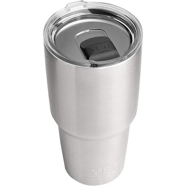 YETI RAMBLER VASO DE 30 OZ DE ACERO INOXIDABLE Y TAPA MAGSLIDER | PLATA