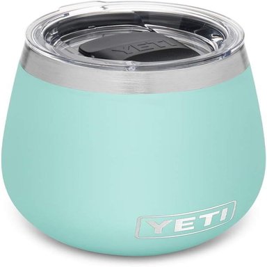 YETI RAMBLER VASO DE VINO DE 10 OZ DE ACERO INOXIDABLE CON TAPA MAGSLIDER | TURQUESA