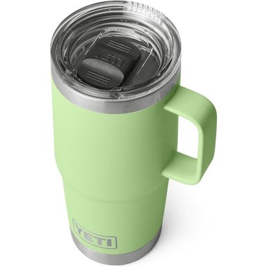 YETI RAMBLER VASO DE 20 OZ DE ACERO INOXIDABLE Y TAPA STRONGHOLD | VERDE LIMÓN