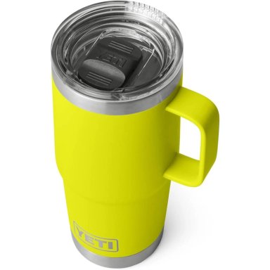YETI RAMBLER VASO DE 20 OZ DE ACERO INOXIDABLE Y TAPA STRONGHOLD | AMARILLO NEON