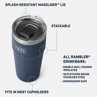 YETI RAMBLER VASO DE 30 OZ DE ACERO INOXIDABLE CON TAPA MAGSLIDER | VIOLETA - 2