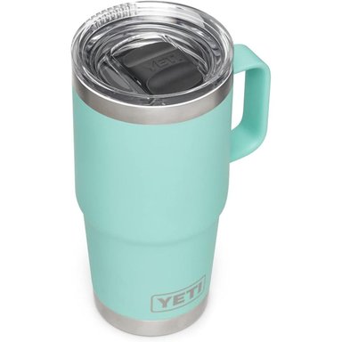 YETI RAMBLER VASO DE 20 OZ DE ACERO INOXIDABLE Y TAPA STRONGHOLD | TURQUESA