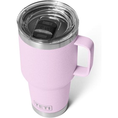 YETI RAMBLER VASO DE 30 OZ DE ACERO INOXIDABLE Y TAPA STRONGHOLD | ROSA CLARO