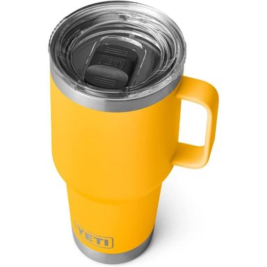 YETI RAMBLER VASO DE 30 OZ DE ACERO INOXIDABLE Y TAPA STRONGHOLD | AMARILLO