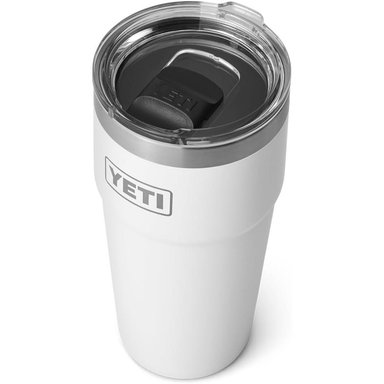 YETI RAMBLER VASO DE 20 OZ DE ACERO INOXIDABLE Y TAPA MAGSLIDER | BLANCO