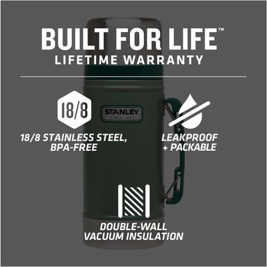STANLEY CLASSIC LEGENDARY VACUUM INSULATED 24 OZ | HAMMERTONE GREEN - 2