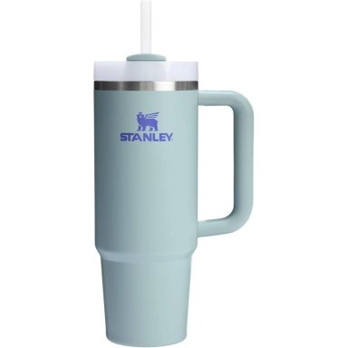 STANLEY QUENCHER H2.0 TUMBLER CON ASA Y PAJILLA 30 OZ | EXCLUSIVE BLUE CACTUS