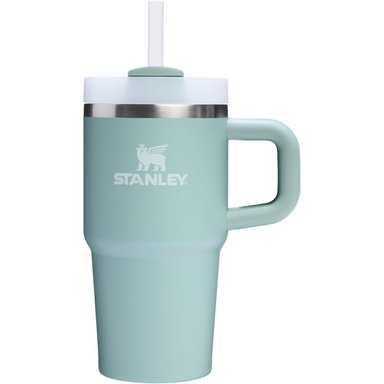 STANLEY QUENCHER H2.0 TUMBLER CON ASA Y PAJILLA 20 OZ | SEAFOAM