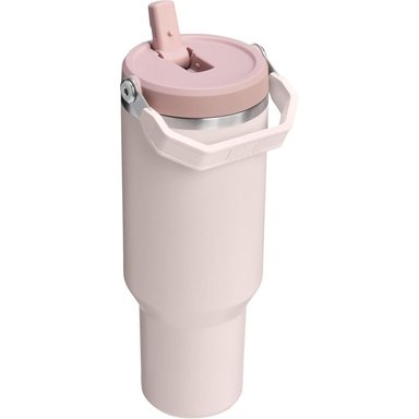 STANLEY ICEFLOW 2.0 FLIP STRAW TUMBLER WITH HANDLE 40 OZ | ROSE QUARTZ - 3
